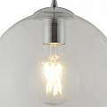 Sospensione Contemporanea Balls Acciaio Cromo Vetro Trasparente 1 Luce E27 D25Cm 1621CL