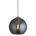 Sospensione Contemporanea Balls Acciaio Cromo Vetro Fumè 1 Luce E27 D30Cm 1632SM
