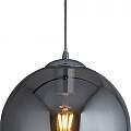 Sospensione Contemporanea Balls Acciaio Cromo Vetro Fumè 1 Luce E27 D30Cm 1632SM