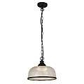 Sospensione Contemporanea Highworth Acciaio Nero Vetro Trasparente 1 Luce E27 1682BK