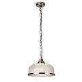 Sospensione Contemporanea Bistrot Ii Acciaio Argento Vetro Trasp 1 Luce E27 1682SS