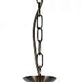 Lampadario Contemporaneo Bistrot Ii Acciaio Ottone Vetro Trasparente 3 Luci E27 1683-3AB