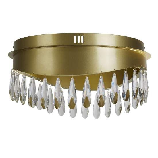 Plafoniera Classica Gioiello Acciaio Oro Vetro Led 21W 4000K 19211-1GO