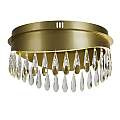 Plafoniera Classica Gioiello Acciaio Oro Vetro Led 21W 4000K 19211-1GO