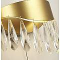 Applique Classica Gioiello Acciaio Oro Vetro Led 5W 4000K 19211-2GO