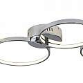 Plafoniera Moderno Solexa Acciaio Cromo Policarbonato Bianco Led 34,74W 3000K 2004-4CC