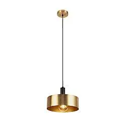 Sospensione Contemporanea Knox Acciaio Nero Oro 1 Luce E27