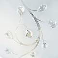Plafoniera Classica Dunkerque Acciaio Bianco Vetro Cromo 1 Luce E27 D30Cm 2140-30