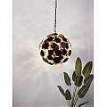 Lampadario Contemporaneo Disco Acciaio Nero Policarbonato Oro 6 Luci E14 3076-6BG