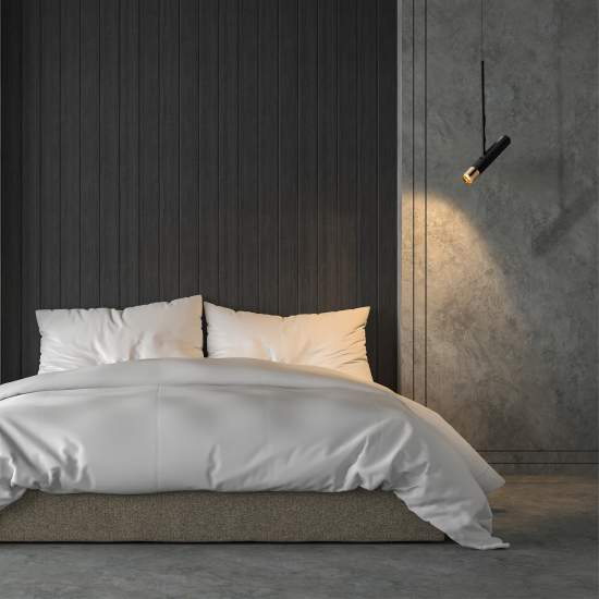 Lampadario Moderno Cilindro Acciaio Nero Oro Led 4W 3000K 31651-1BK