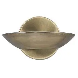 Applique Contemporanea Sardegna Acciaio Ottone Vetro Led 10W 3000K