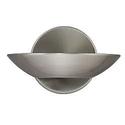 Applique Contemporanea Sardegna Acciaio Cromo Vetro Led 10W 3000K