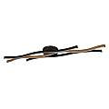 Plafoniera Moderno Fioritura Acciaio Nero Alluminio Led 38W 2300 - 3000 - 4000K 32103-1BK