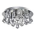 Plafoniera Classica Hanna Acciaio Cromo Alluminio 4 Luci G9 3304-4CC