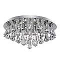 Plafoniera Classica Hanna Acciaio Cromo Alluminio 6 Luci G9 3306-6CC