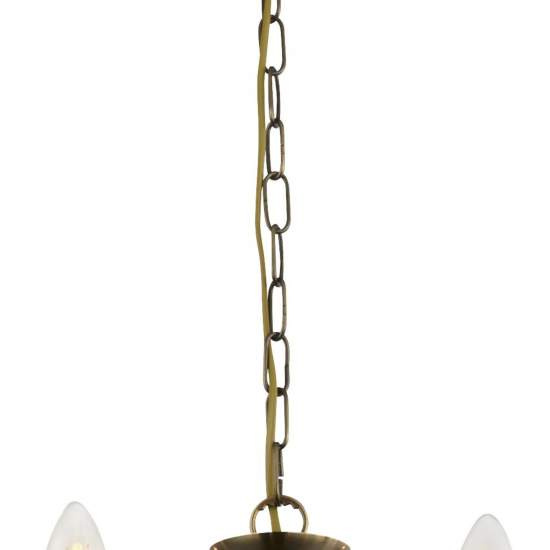 Lampadario Classico Ascot Acciaio Ottone 12 Luci E14 41312-12AB