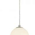 Lampadario Contemporaneo Palla Neve Acciaio Cromo Vetro Bianco Led 18,97W 3000K 51022-3CC