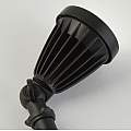 Faretto Picchetto Moderno Spikey Alluminio Nero Vetro Trasparente Led 12W 5000K 51621BK