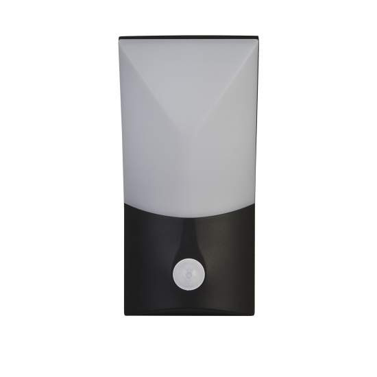 Applique Moderna Copenaghen Alluminio Bianco Policarbonato Nero Led 10W 3000K 58321BK