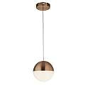 Lampadario Contemporaneo Marmi Acciaio Nero Rame Led 22W 4000K 5881CU