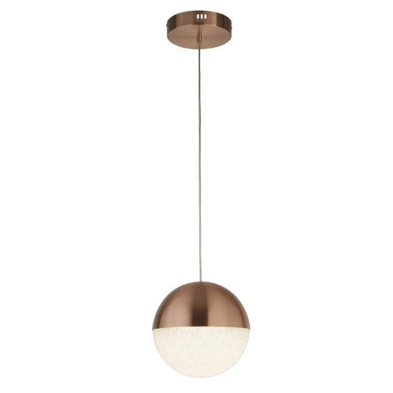 Lampadario Contemporaneo Marmi Acciaio Nero Rame Led 22W 4000K 5881CU