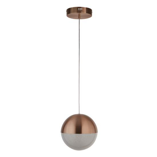 Lampadario Contemporaneo Marmi Acciaio Nero Rame Led 22W 4000K 5881CU