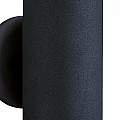 Applique Moderna Metro Alluminio Nero Vetro 2 Luci Gu10 6009-2BK-LED