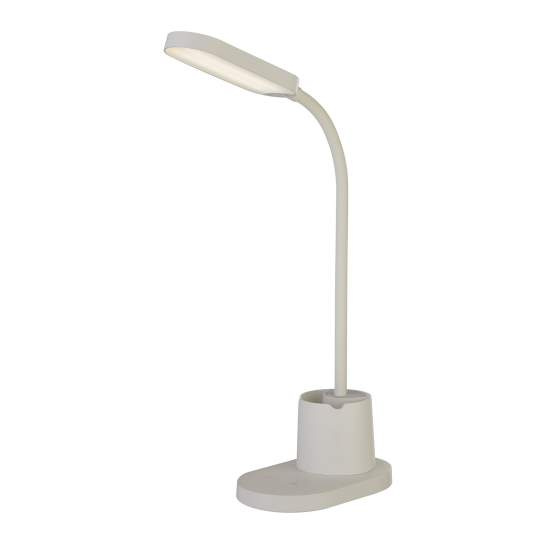 Lampada Da Scrivania Galattico Acciaio Bianco Trasparente Led 4W 2700 - 6500K 60848WH
