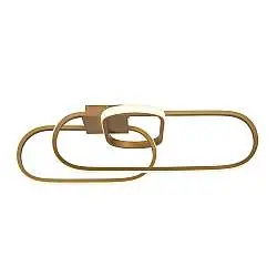 Plafoniera Moderno Clip Acciaio Oro Bianco Led 36,53W 3000 - 4500 - 6500K