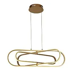 Lampadario Moderno Clip Acciaio Oro Bianco Led 52,51W 3000 - 4500 - 6500K