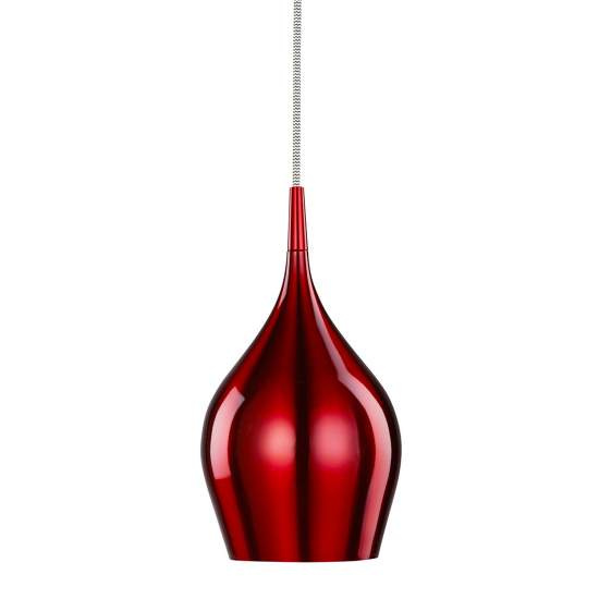 Lampadario Contemporaneo Vibrante Alluminio Rosso 1 LuceE14 | Lampadari e Sospensioni | Luce Art Shop Lampadario Contemporaneo Vibrante Alluminio Rosso 1 LuceE14 | SearchLight