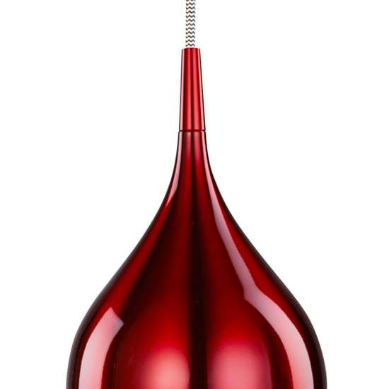Lampadario Contemporaneo Vibrante Alluminio Rosso 1 LuceE14 | Lampadari e Sospensioni | Luce Art Shop Lampadario Contemporaneo Vibrante Alluminio Rosso 1 LuceE14 | SearchLight