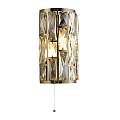 Applique Classica Gioiello Acciaio Ottone Vetro 2 Luci E14 6582-2AB