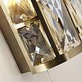 Applique Classica Gioiello Acciaio Ottone Vetro 2 Luci E14 6582-2AB