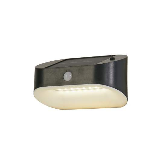 Applique Moderna Solare Policarbonato Grigio Led 1,2W 3000K 67421BK-PIR