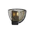 Applique Industrial-Nordico Favo Acciaio Nero Oro 1 Luce E14 6842BGO