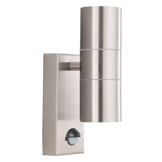 Applique Moderna Metro Acciaio Cromo Vetro 2 Luci Gu10 7008-2SS-LED