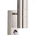 Applique Moderna Metro Acciaio Cromo Vetro 2 Luci Gu10 7008-2SS-LED
