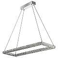 Lampadario Contemporaneo Trifoglio Acciaio Cromo Led 37W 3000K 7012CC