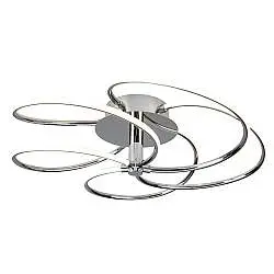 Lampada a Soffitto Tiffany Asheville Metallo Bronzo Valiant 2 Luci E27