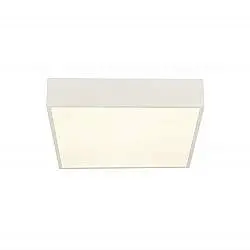 Plafoniera Contemporanea Zeus Alluminio Bianco Policarbonato Led 16W 3000K