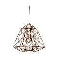 Sospensione Contemporanea Cage Geometrica Acciaio Rame 1 Luce E27 7271CU