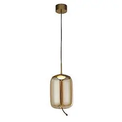 Lampadario Contemporaneo Lisbona Acciaio Ottone Vetro Argento Led 6W 2700K
