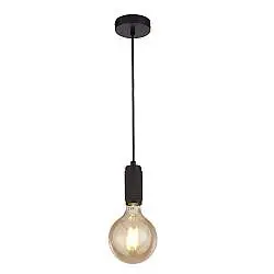 Sospensione Contemporanea Suspension Acciaio Nero 1 Luce E27
