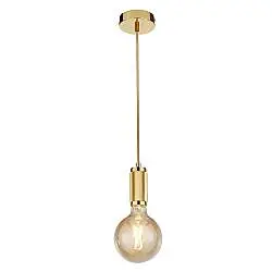 Sospensione Contemporanea Suspension Acciaio Oro 1 Luce E27