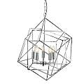 Lampadario Contemporaneo Cubo Acciaio Cromo 5 Luci E14 7865-5CC