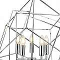Lampadario Contemporaneo Cubo Acciaio Cromo 5 Luci E14 7865-5CC