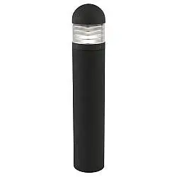 Paletto Da Esterno Moderno Bronx Alluminio Nero 1 Luce E27