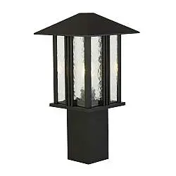 Paletto Contemporaneo Venezia Alluminio Nero Vetro Trasparente 1 Luce E27 45Cm