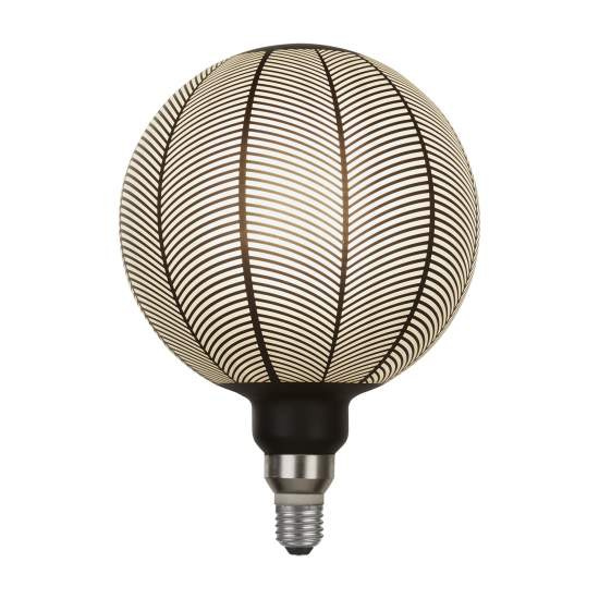Lampadina Contemporanea Magician Vetro Nero Grigio 1 Luce E27 81200BK